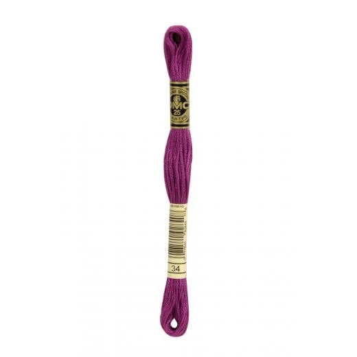 DMC Sticktwist Mouliné Spécial - 34 fuchsie dunkel