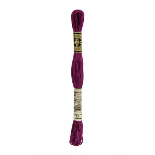 DMC Sticktwist Mouliné Spécial - 35 fuchsie sehr dunkel