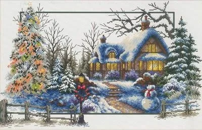 Winter Cottage - Needleart World (Stickpackung)