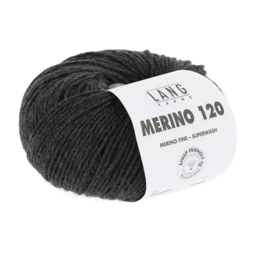 Merino 120 - Lang Yarns - anthrazit melange (0005)