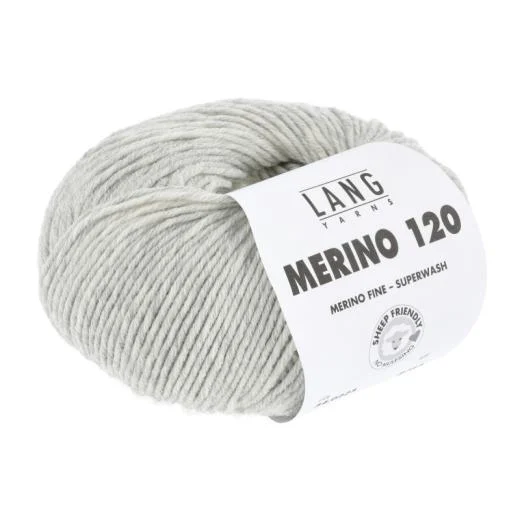 Merino 120 - Lang Yarns - hellgrau melange (0223)