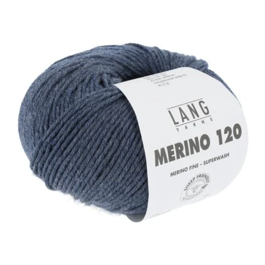Merino 120 - Lang Yarns - jeans dunkel melange (0234)
