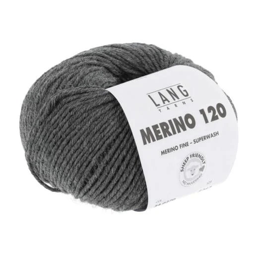 Merino 120 - Lang Yarns - dunkelgrau melange (0270)