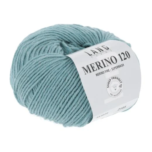 Merino 120 - Lang Yarns - aqua melange (0372)