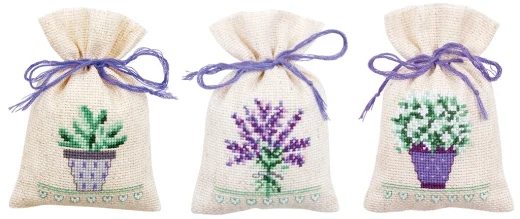 Vervaco - Geschenksäckchen Provence 3er-Set