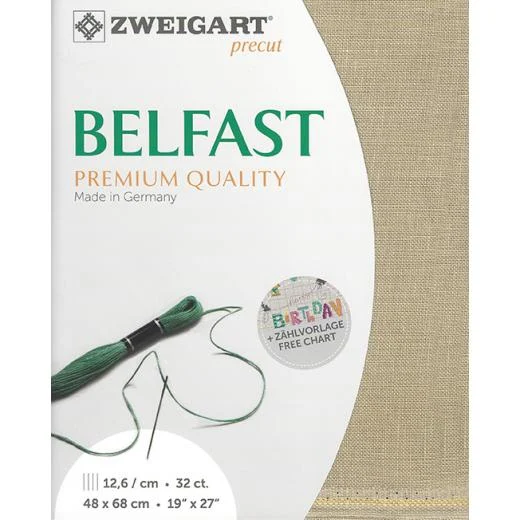 Zweigart Belfast 32ct - 309 flachs (Precut)