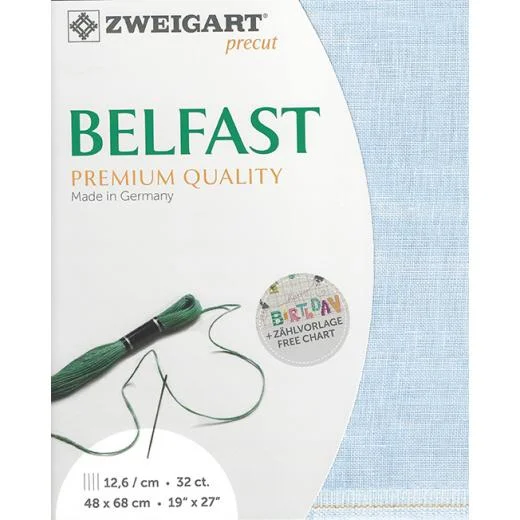 Zweigart Belfast 32ct - 5139 vintage himmel (Precut)