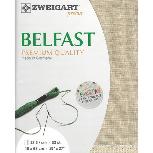 Zweigart Belfast 32ct - 52 natur (Precut)