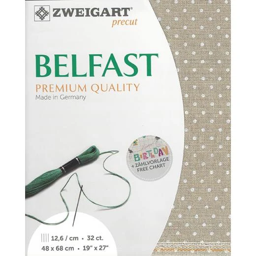 Zweigart Belfast 32ct - 5379 Petit Point (Precut)