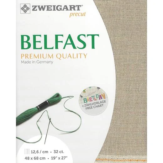 Zweigart Belfast 32ct - 53 rohleinen (Precut)