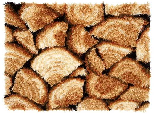 Vervaco - Knüpfteppich Holzscheite