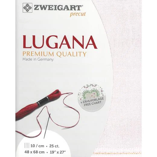 Zweigart Lugana 25ct - 443 rosa (Precut)