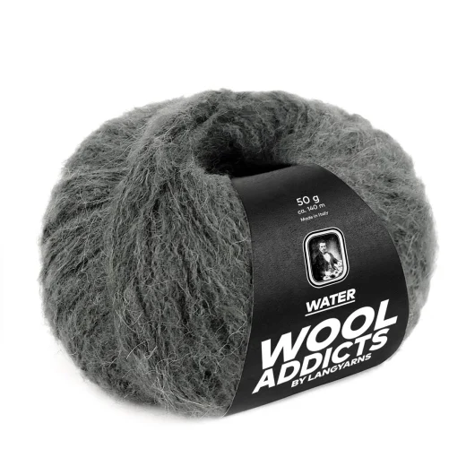 Lang Yarns Wooladdicts Water - grau melange (Ausverkauf)