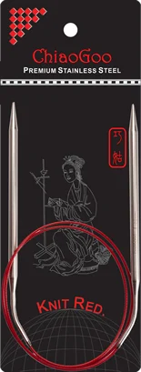 Rundstricknadel 2,00 mm - 80 cm - ChiaoGoo Knit Red Edelstahl