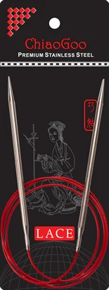 Rundstricknadel 3,00 mm - 100 cm - ChiaoGoo Red Lace Edelstahl