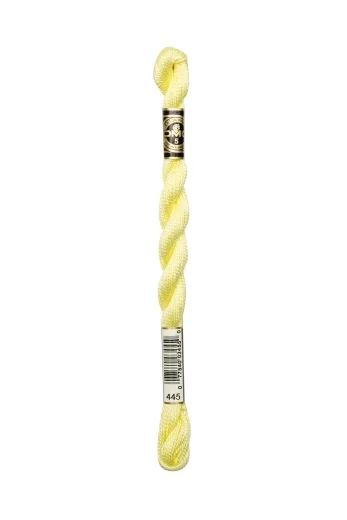 DMC Perlgarn Stärke 5 - 25m - 445 zitrone hell