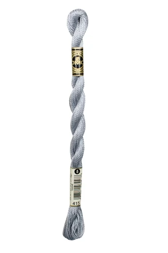 DMC Perlgarn Stärke 5 - 25m - 415 perlengrau