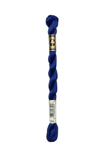 DMC Perlgarn Stärke 5 - 25m - 791 kornblumenblau sehr dunkel