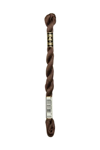 DMC Perlgarn Stärke 5 - 25m - 839 beigebraun dunkel