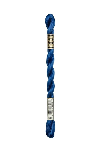 DMC Perlgarn Stärke 5 - 25m - 312 babyblau sehr dunkel