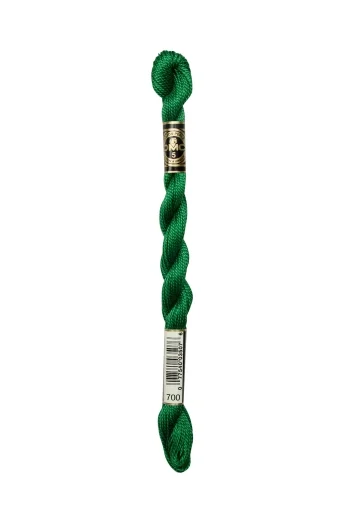 DMC Perlgarn Stärke 5 - 25m - 700 grün leuchtend