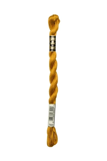 DMC Perlgarn Stärke 5 - 25m - 783 quarzfarben mittel