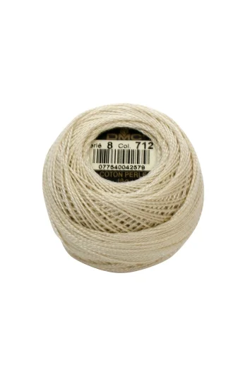 DMC Perlgarn Stärke 12 - 120 m – 712 creme
