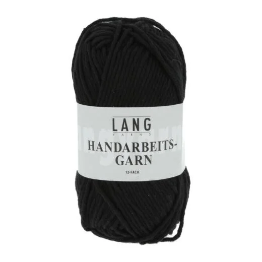 Handarbeitsgarn 12-fach Lang Yarns - schwarz (Topflappenwolle)