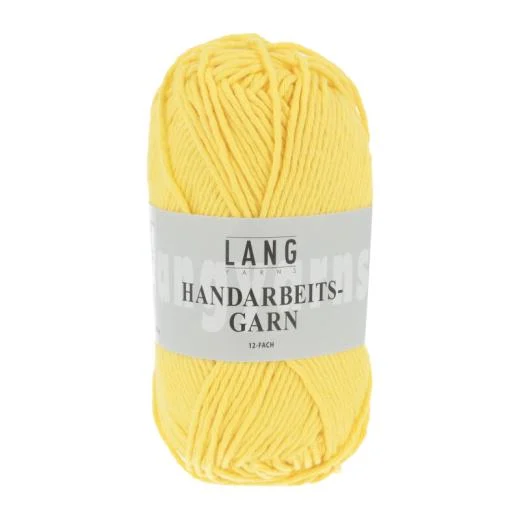 Handarbeitsgarn 12-fach Lang Yarns - zitronengelb (Topflappenwolle)