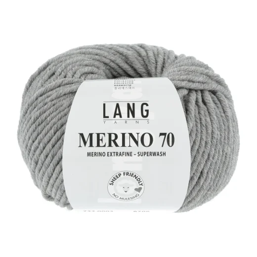 Lang Yarns Merino 70 - melange grau