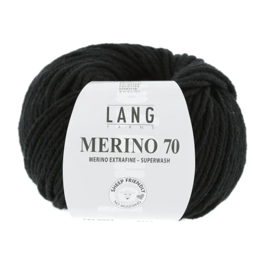Lang Yarns Merino 70 - schwarz