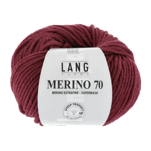 Lang Yarns Merino 70 - dunkelrot