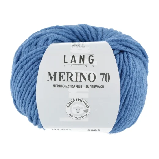 Lang Yarns Merino 70 - blau
