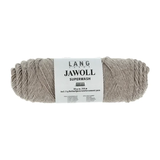 Lang Yarns Jawoll uni Sockenwolle 4-fach - hellbraun mélange