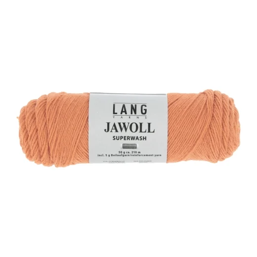 Lang Yarns Jawoll uni Sockenwolle 4-fach - mandarine