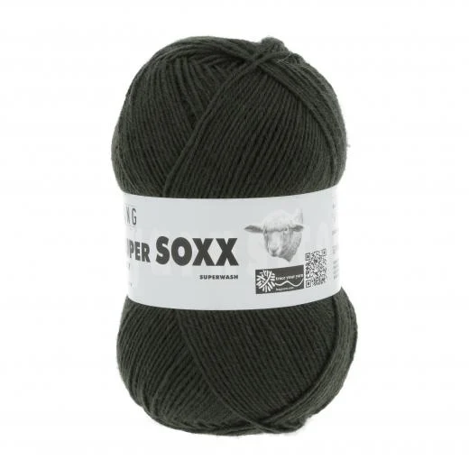 Super Soxx 6-fach Sockenwolle Lang Yarns - dunkelgrün
