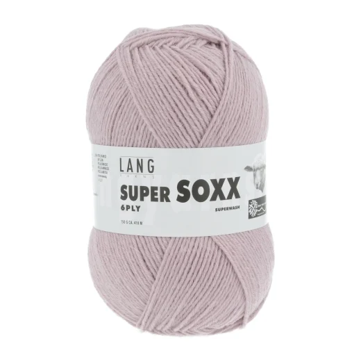 Super Soxx 6-fach Sockenwolle Lang Yarns - rosa