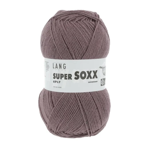 Super Soxx 6-fach Sockenwolle Lang Yarns - altrosa