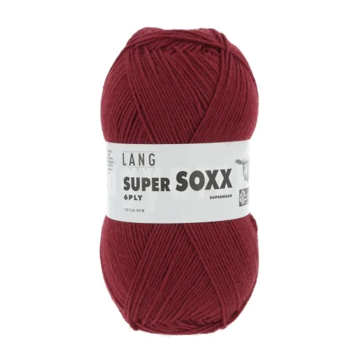 Super Soxx 6-fach Sockenwolle Lang Yarns - vino
