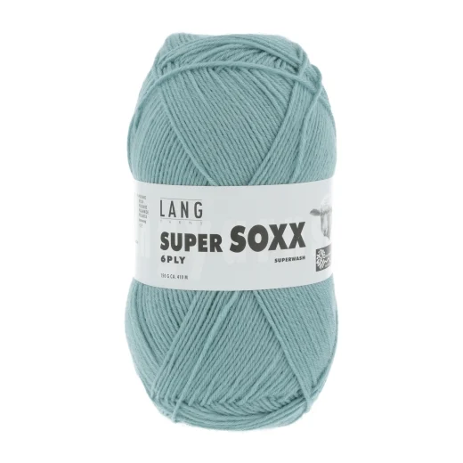 Super Soxx 6-fach Sockenwolle Lang Yarns - aqua