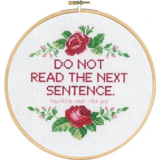 Permin of Copenhagen - Do not read mit Stickring