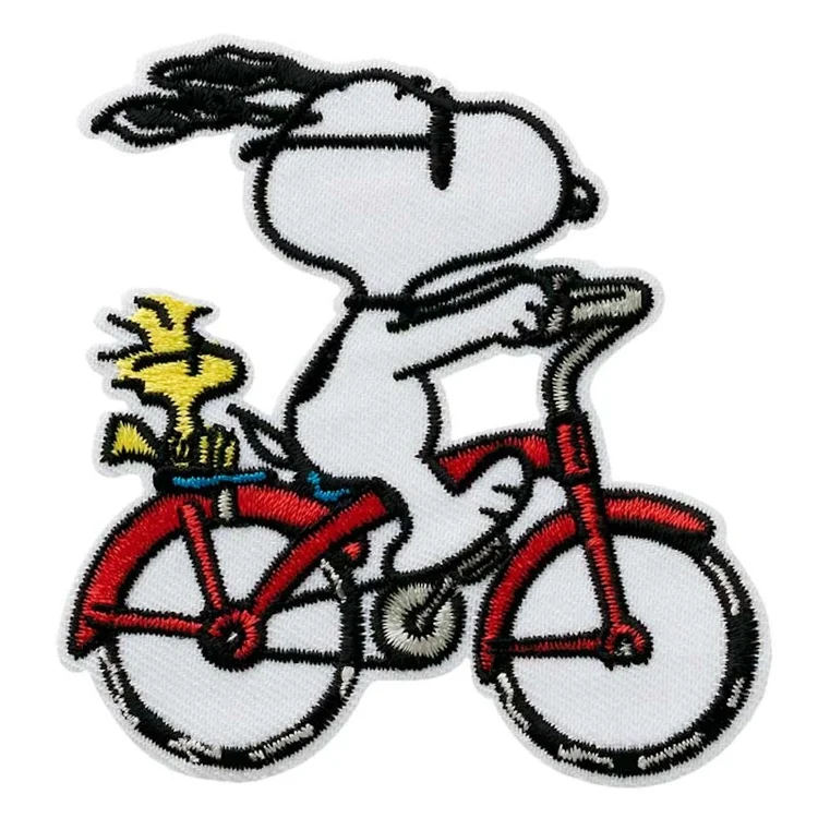 Applikation Peanuts Snoopy on Bicycle