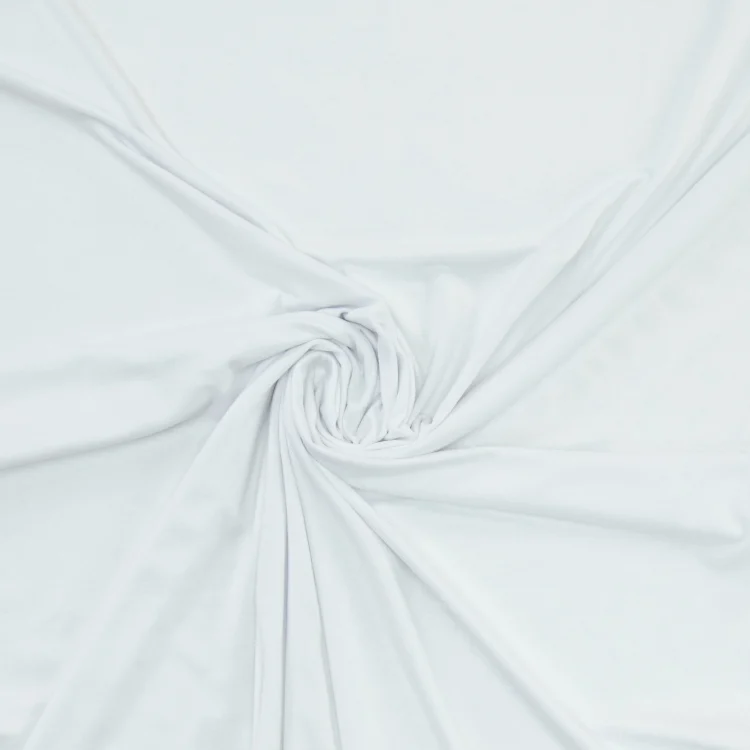 Bambus Jersey Uni, weiss