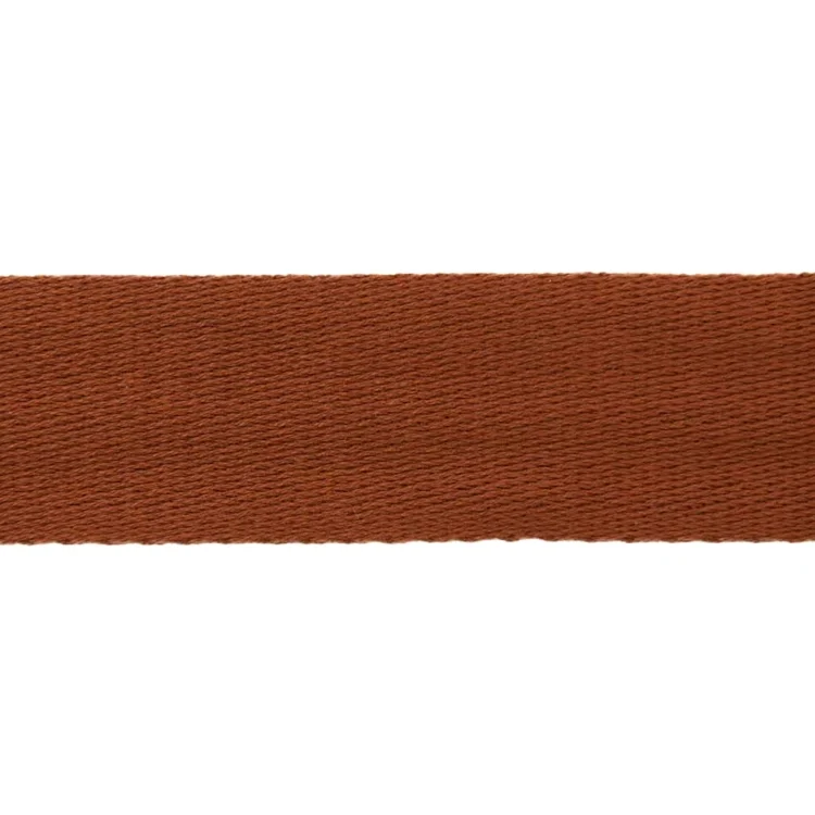 Baumwoll-Gurtband uni rostorange 38 mm