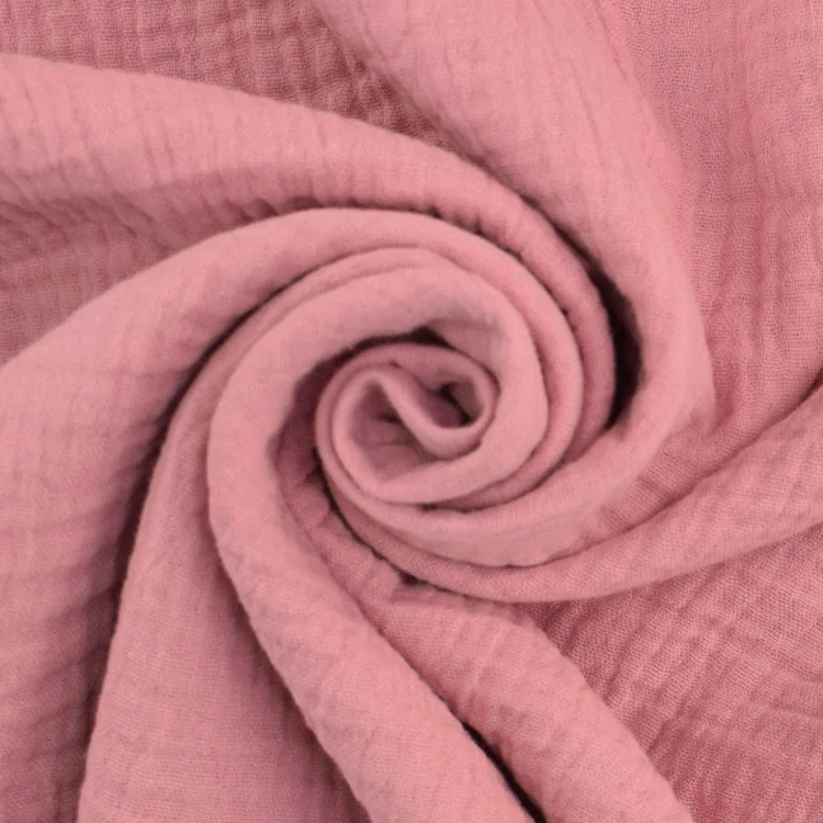 Baumwoll Musselin Uni, rosa