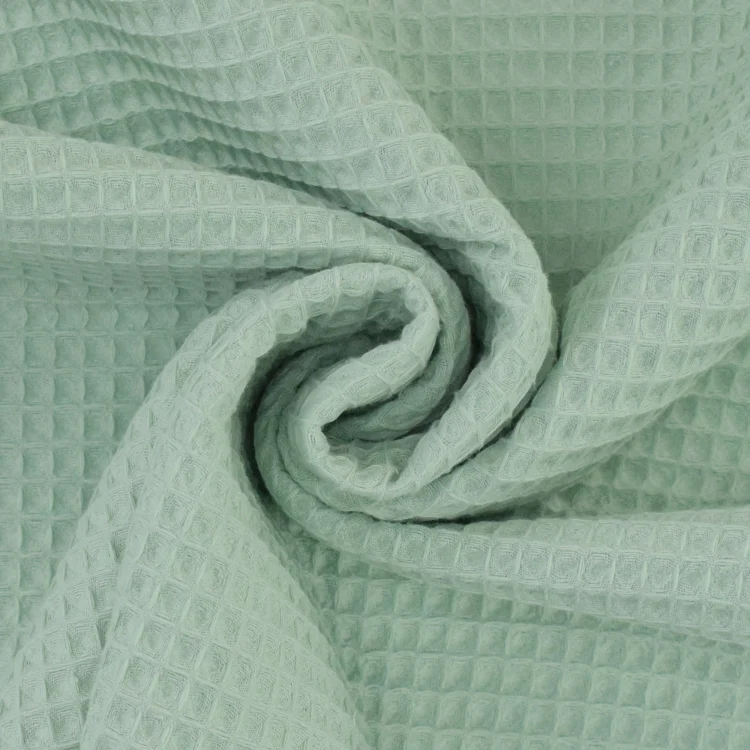 Baumwoll Waffelpiqué, mint