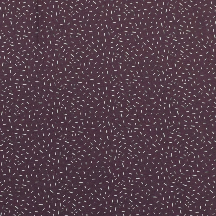 Baumwolljersey Confetti, dunkelmalve