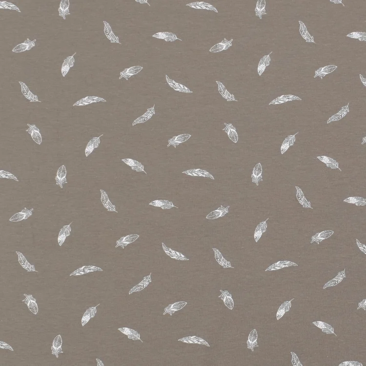 Baumwolljersey Flying Feather, taupe