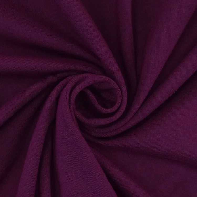 Baumwolljersey uni, dunkelviolett