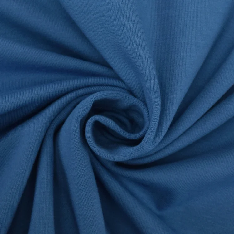 Baumwolljersey uni, kornblumenblau